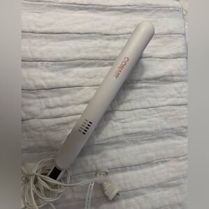 Conair White and Pink Double Ceramic 1” Flat Iron